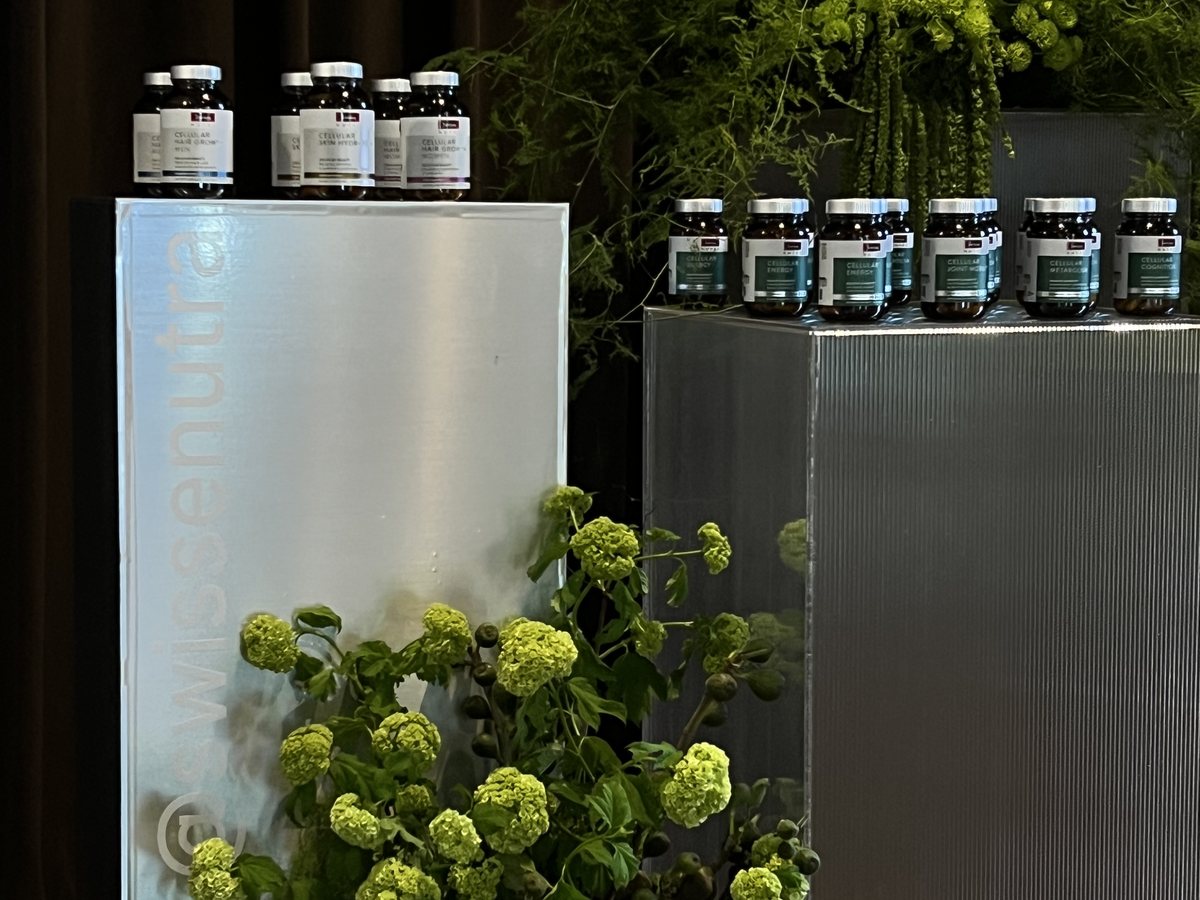 Brand activation, plinths and greenery