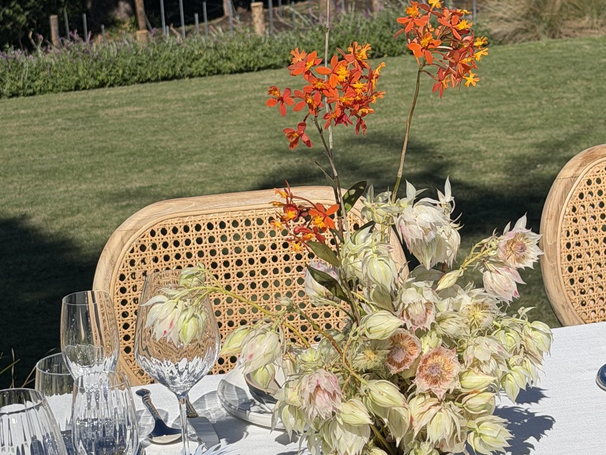 Outdoor event setting
