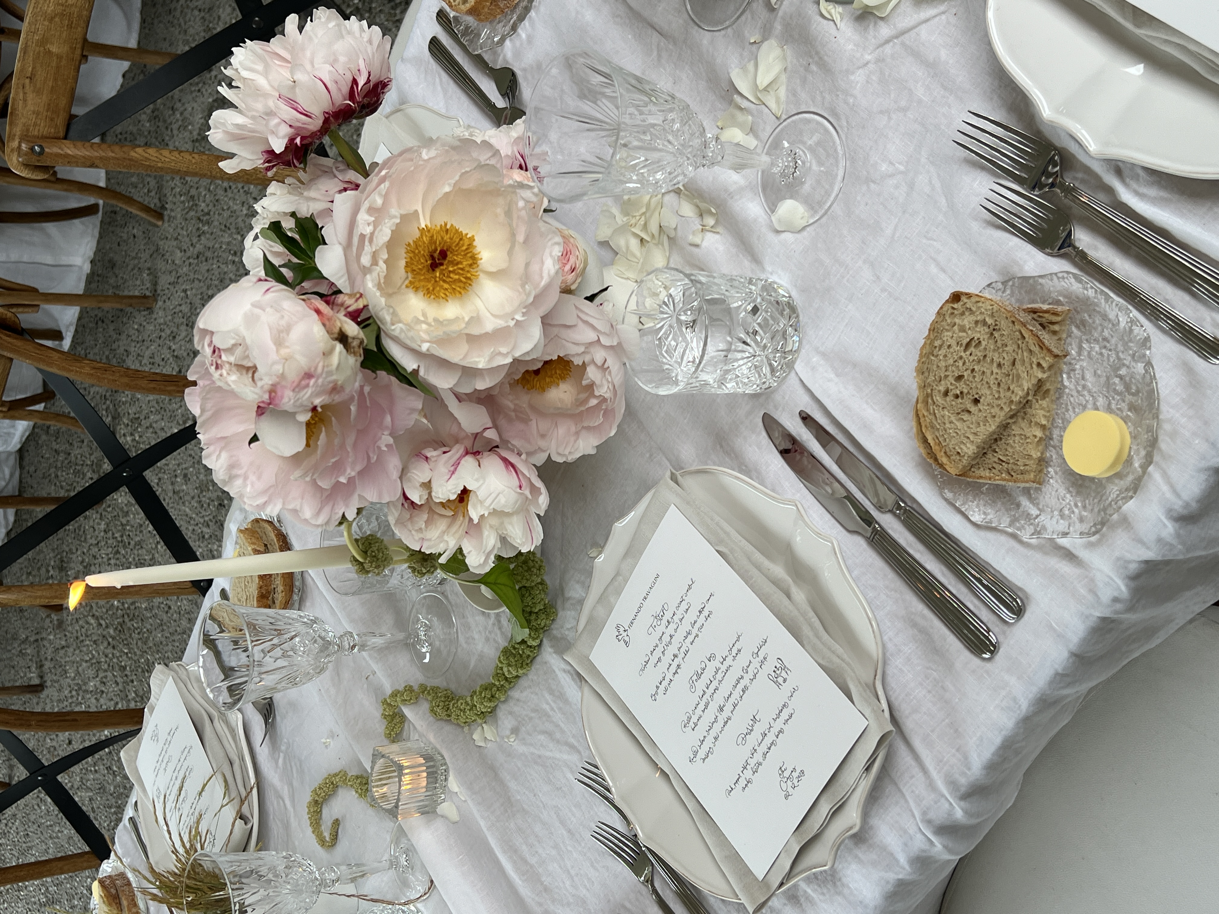 Fontana Floral &mdash; elegant wedding reception tablescape with seasonal florals Gold Coast